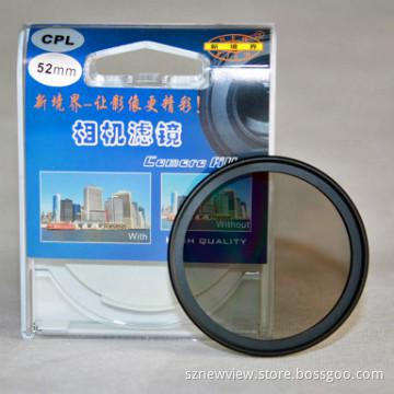 52mm circular polarizer filter,used for traveling date recorder,HOT!!